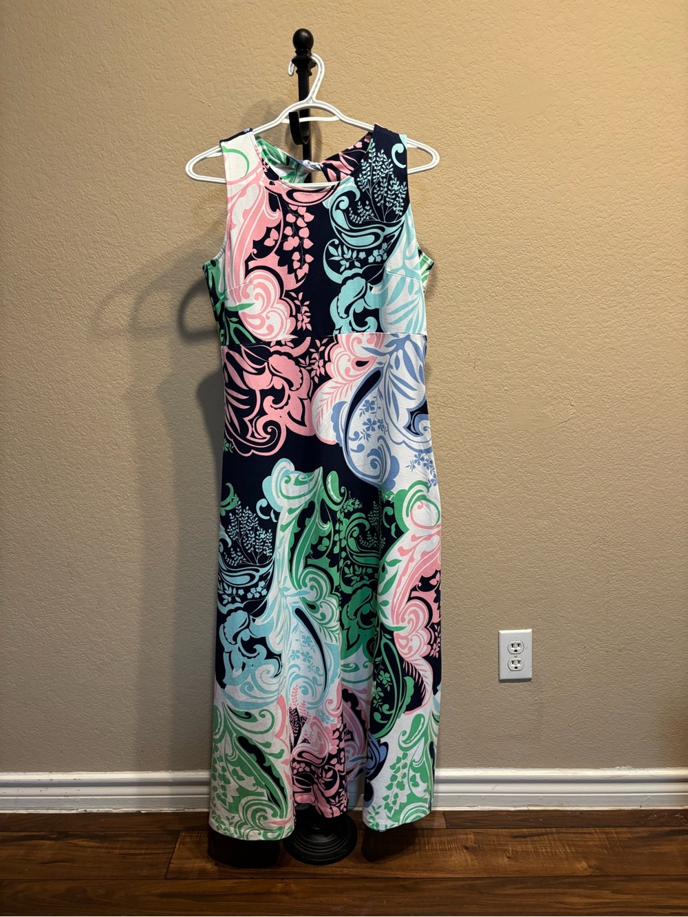 Talbots Multicolor Paisley Sleeveless Maxi Dress